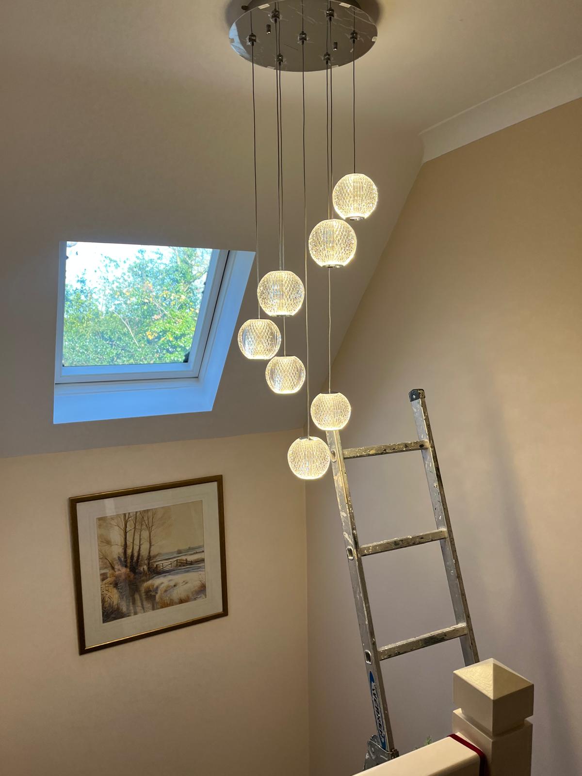 Electrical lighting work in Norfolk — after installation